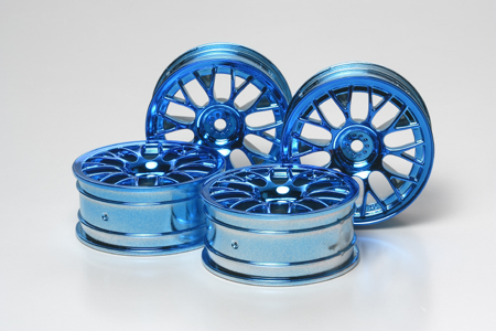 Blue Plated MN Mesh Wheel 4pcs